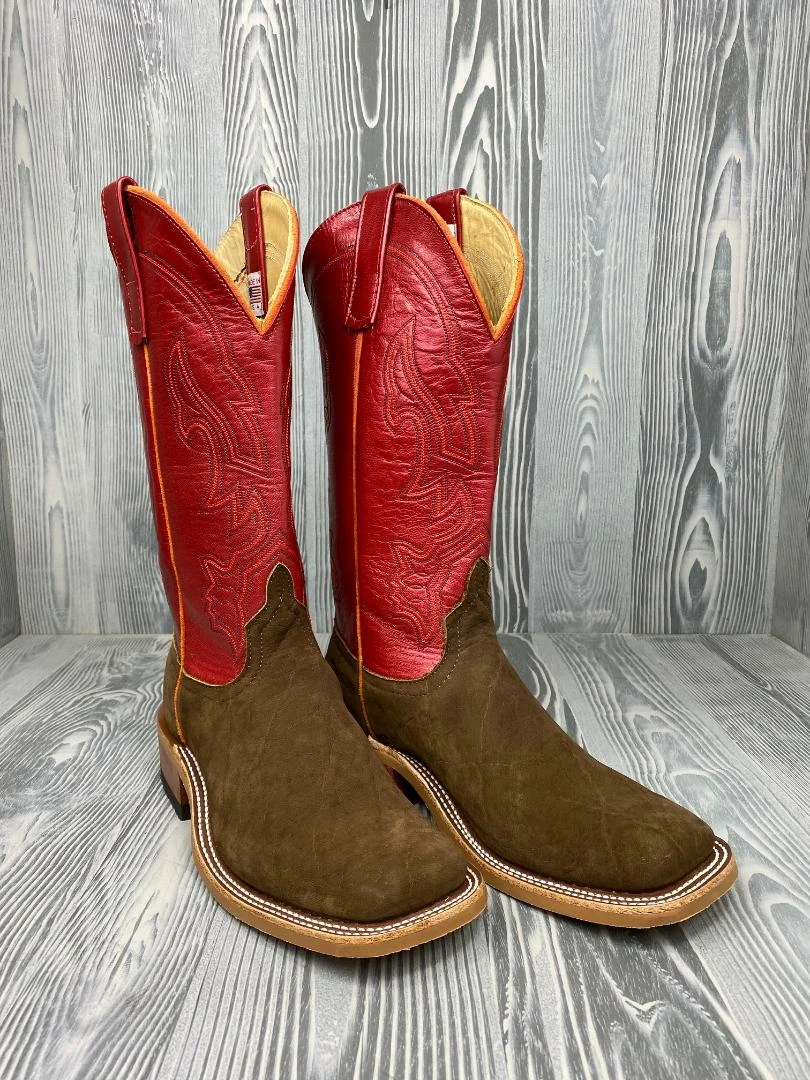 Men's Anderson Bean Tan Buffed Elephant With 13" Tristian Luster Kidskin Tops 1 Men's Anderson Bean Tan Buffed Elephant With 13" Tristian Luster Kidskin Tops