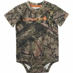 Baby Carhartt Short Sleeve Camo Bodysuit