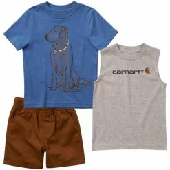 Kids Carhartt 3 Piece Short Set - CG8801