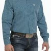 Men's Cinch Geometric Print Button Down Western Shirt - MTW1105308