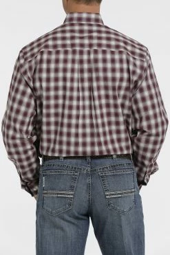 CINCH Shirt Men's Cinch Plaid Button Down Western Shirt - MTW1105350 -Nigro's Western Store mtw1105350 3 474 detail