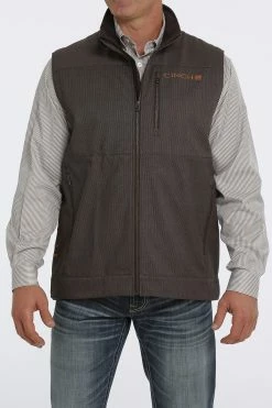 Men's Cinch Bonded Vest In Brown - MWV1515013 - FINAL SALE