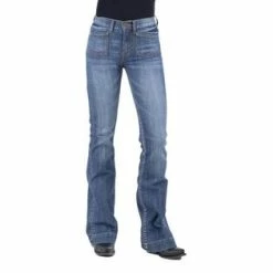 Stetson Western Jeans Ladies Flare Slim Blue - 2402BU